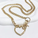 Heart Loop Slip Chain Choker