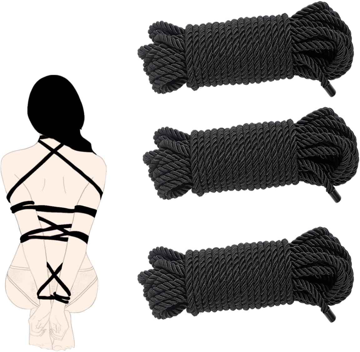 BDSM Bondage Rope Sex Restraints SM Starter Set 32 Feet/10m