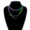 Heart Loop Slip Chain Choker