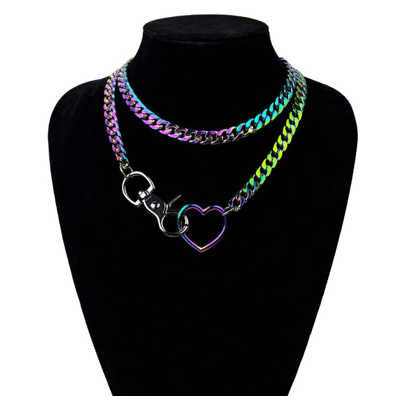 Heart Loop Slip Chain Choker
