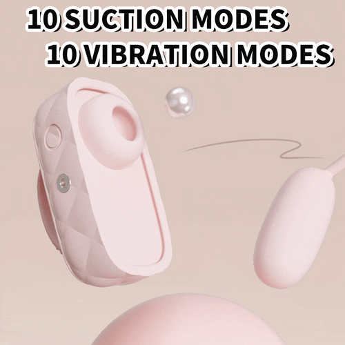 Cute Purse Split Suction Vibration Egg Clitoral G-spot Vibrator