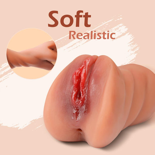 1.43Lb 3-in-1 Pocket Pussy Vagina and Tight Anus Deep Throat Oral Male Stroker