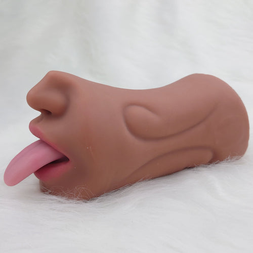 1.06Lb Pocket Pussy Realistic Mouth with 3D Teeth and Tongue male stroker
