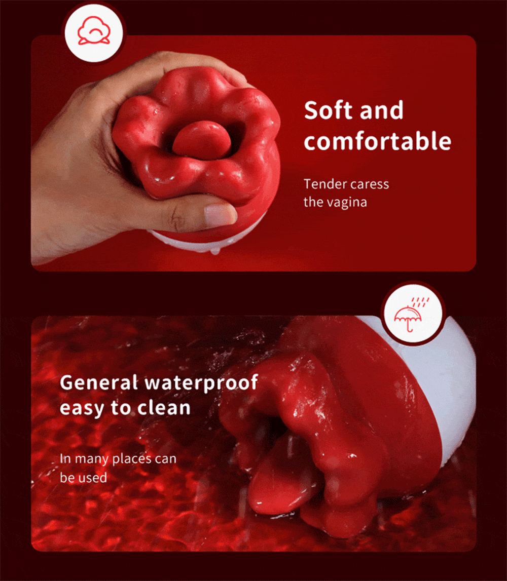 Upgraded 2-in-1 Rose Tongue Love Vibrator