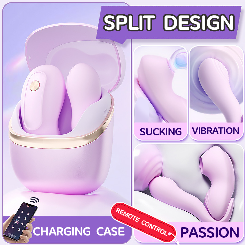 Wearable Suction Split-design Clitoral G-spot stimulator