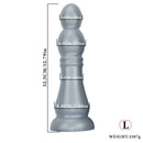 7.04in 9.84in 12.79in Chess Shape Thick Anal Plug Dildo Vaginal Masturbator