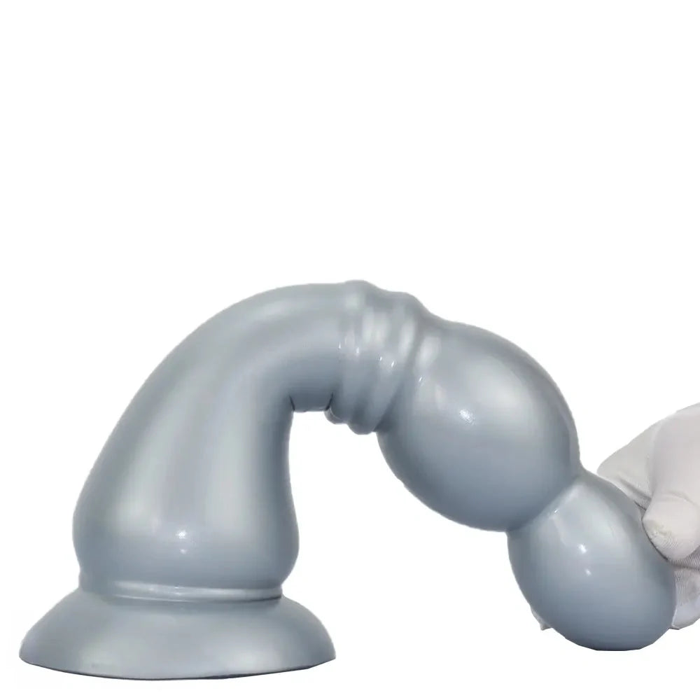 7.04in 9.84in 12.79in Chess Shape Thick Anal Plug Dildo Vaginal Masturbator