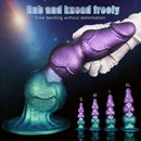 7.08in 8.26in 9.44in 11.22in Knot Silicone Fantasy Dildo Soft Anal Stimulator