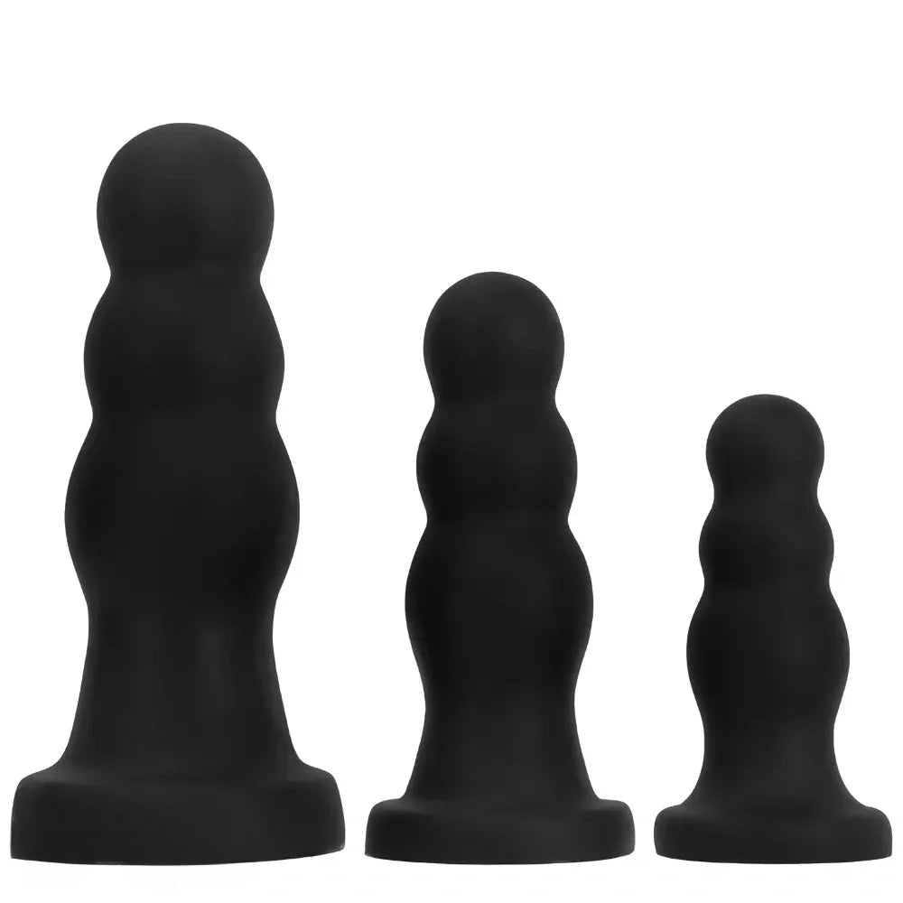 7.08in 8.85in 11.02in Soft Pull-bead Anal Plug Extra Large Thick Dildo