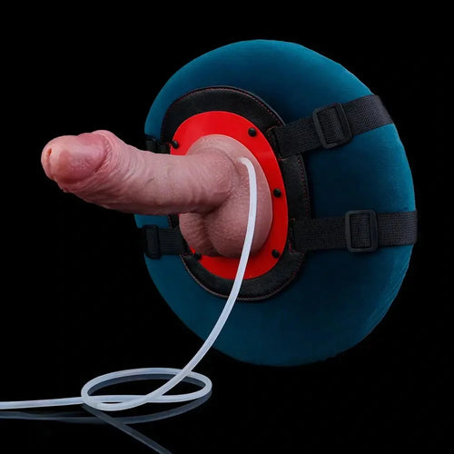 7.08in Dual Layer Silicone Squirting Soft Dildo For Female Prostate Stimulation