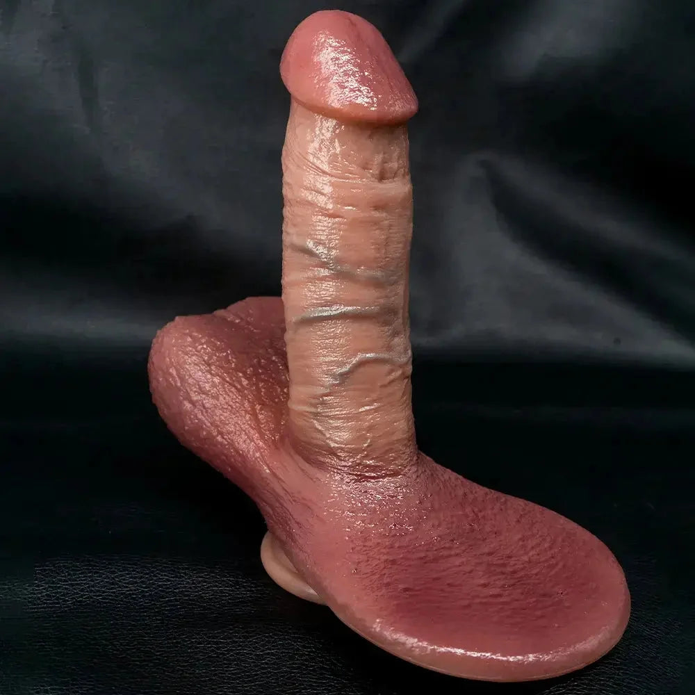 7.08in Fantasy Realistic Strap on Silicone Dual Layer Dildo For Women Intimate