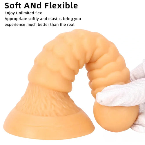7.08in Fantasy Women Men Dildo Adult Sex Toy For Anal Vaginal Orgasm
