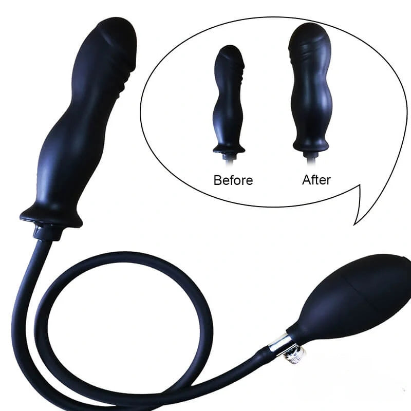 7.08in Inflatable Dildo Anal Sex Toy For Vaginal Masturbation