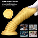 7.08in Premium Soft Liquid Silicone Thick Spiked Butt Plug Dildo