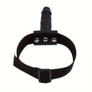 7.08in Wearable Bondage Training Mouth Face Gag Dildo For BDSM Gear