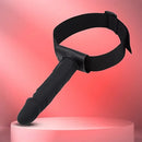 7.08in Wearable Bondage Training Mouth Face Gag Dildo For BDSM Gear