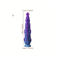 7.09in 9.06in Alien Octopus Tentacle Silicone Fantasy Reusable Dildo