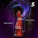 7.09in 9.06in O-ring Flexible Touch Simulation Monster Silicone Soft Odd Dildo
