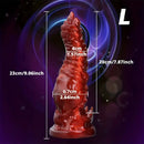 7.09in 9.06in O-ring Flexible Touch Simulation Monster Silicone Soft Odd Dildo