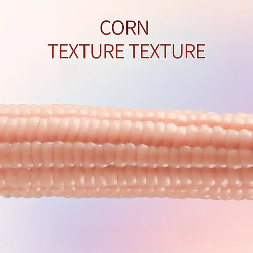 7.09in Real Vegetable Corn Dildo For Women Vagina With Sucker