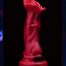 7.09in Realistic Liquid Silicone Fantasy Dildo With Big Mushroom Head
