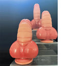7.09in Realistic Suction Cup Male Thick Liquid Silicone Fantasy Anal Dildo
