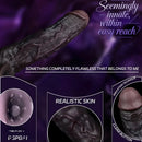 7.09in Vibrating Realistic Texture Stem Pulse Detail Couples Sex Dildo Sleeve