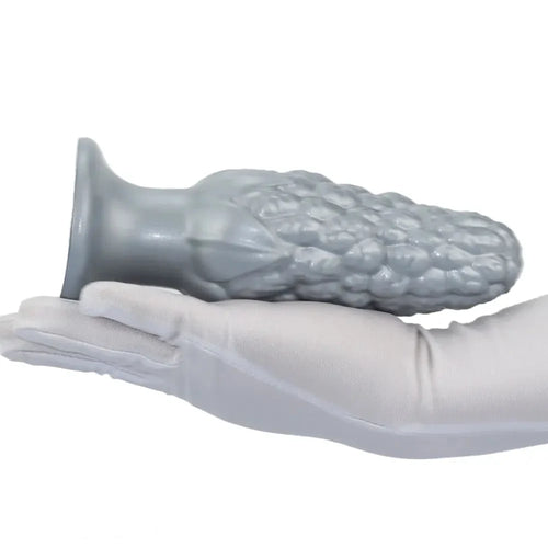 7.16in Graininess Raised Particles Reminiscent Corn Silicone Butt Plug Dildo