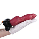 7.24in 9.21in Ejaculating Inflatable Dog Knot Silicone Soft Penis Dildo