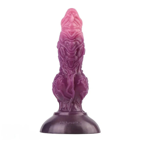 7.24in Fantasy Dog Knot Squeezing Inflatable Alien Penis Dildo For Clit