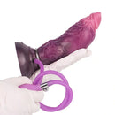 7.24in Fantasy Dog Knot Squeezing Inflatable Alien Penis Dildo For Clit