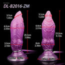7.24in Fantasy Dog Knot Squeezing Inflatable Alien Penis Dildo For Clit