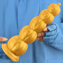 7.28in 8.66in 9.84in Golden Silicone Halloween Pumpkin Anal Alien Dildo
