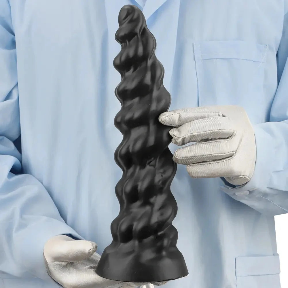 7.28in 9.44in 11.61in Black Big Fantasy Odd Silicone Soft Dildo For Women