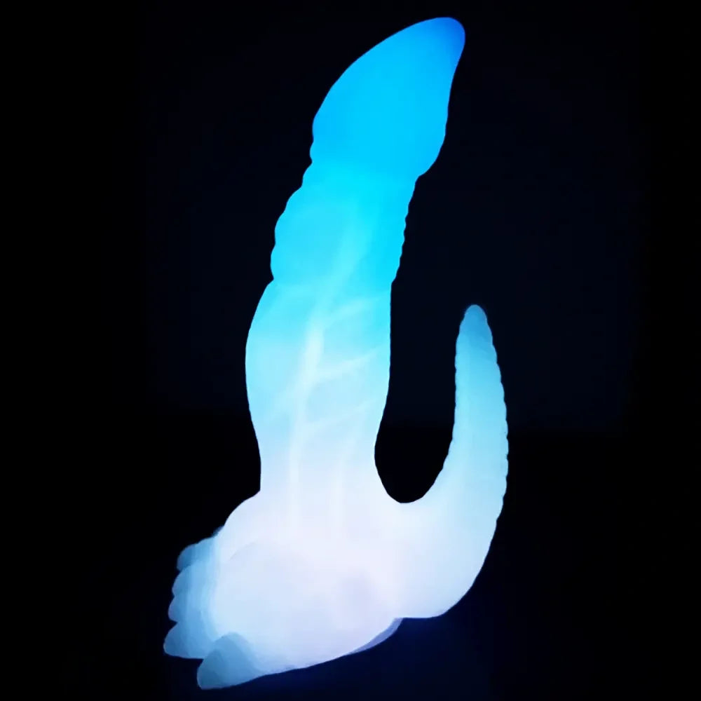 7.28in 9.44in Dinosaur Luminous Monster Soft Silicone Female Dildo