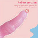 7.28in Confetti Silicone Soft G Spot Anal Dildo For Anal Sex Expansion