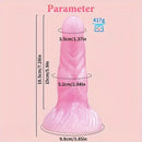 7.28in Confetti Silicone Soft G Spot Anal Dildo For Anal Sex Expansion