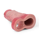 7.28in Flesh Lifelike Male Penis Sleeve Dildo For Prolong Ejaculating Time