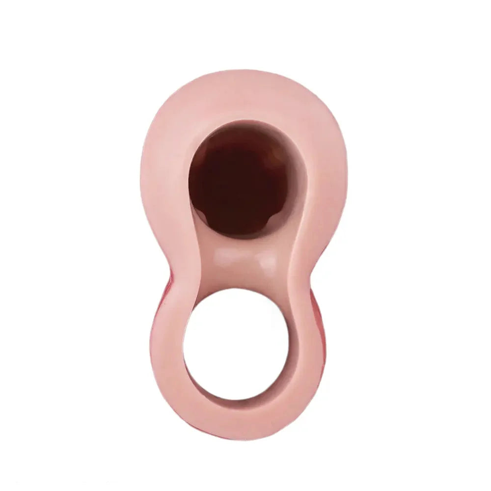 7.28in Flesh Lifelike Male Penis Sleeve Dildo For Prolong Ejaculating Time