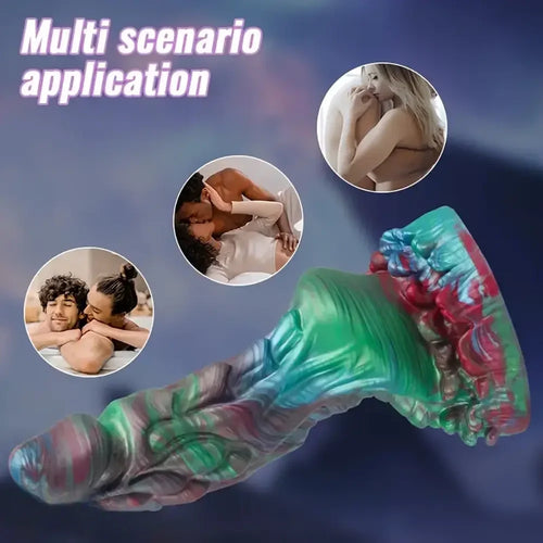 7.2in 8.34in 9.56in Silicone Soft Fantasy Dragon Monster Dildo Love Toy