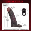 7.36in Soft Dildo Sheath With Ejaculation Ring For Pleasure & Discreet Use