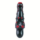 7.38in Alien-Like Colorful Bumps Liquid Silicone Dual-Use Dildo For Men