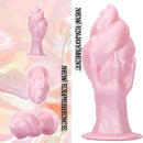 7.44in Silicone Winged Hand Fantasy Soft Prostate Anal Dildo