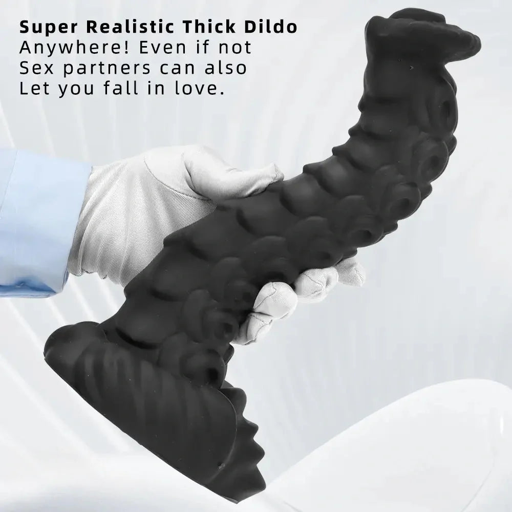 7.48in 9.05in 10.62in Elbow Odd Shaped Big Penis Anal Plug Dilator Dildo