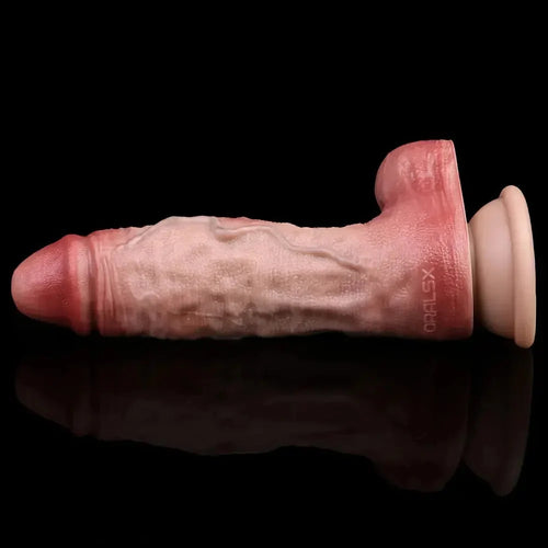 7.48in Double-Layer Flexible Liquid Silicone Simulated Penis Dildo For Sex