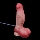 7.48in Dual Density Silicone Ejaculating Dildo Male Female Penis Anal Toy