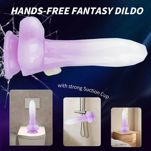 7.48in Fantasy Animal Silicone Dildo For Prostate Vaginal Training Cock