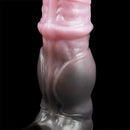 7.48in Horse Cock Silicone Sleeve Soft Leather Armor Style Hollow Sleeve