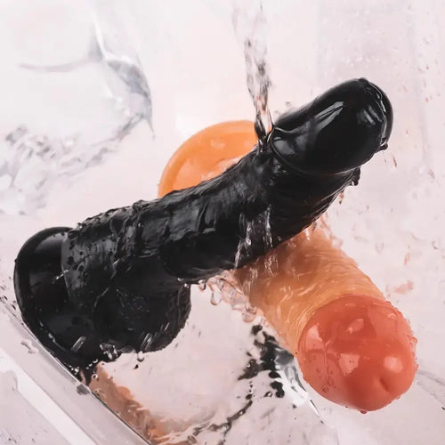 7.48in Real PVC Skin Feeling Anal Vaginal Stimulation Dildo Sex Toy