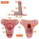 7.48in Strap on Hollow Soft Silicone Cock Cage Dildo For Chastity Cock